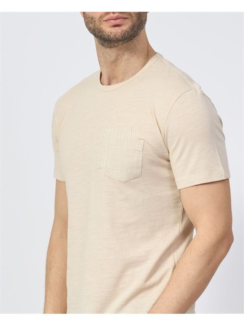 Yes Zee men's crew neck t-shirt with patch pocket YES ZEE | T736-S5000222